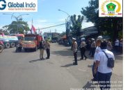 Dipanas Terik Matahari Satlantas Polres Pelabuhan Tanjung Perak Gelar Kamtibmas.