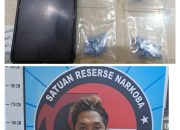 Polrestabes Surabaya Berhasil Amankan Pengedar Narkotika Sejenis Sabu-sabu.