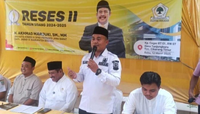 Sekcam Cikarang Timur Berharap Setiap Usulan Pembangunan Dalam Reses Bisa Direalisasikan Oleh Anggota DPRD H.Akhmad Marjuki