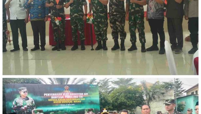 Kodim 0509 Kabupaten Bekasi Terima 20 Perahu Bantuan Dari Panglima TNI
