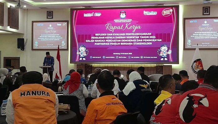 KPU Jawa Barat Gelar Rapat Kerja Bersama Stakeholder Parpol Dan Ormas: Evaluasi Penyelenggaraan Pilkada
