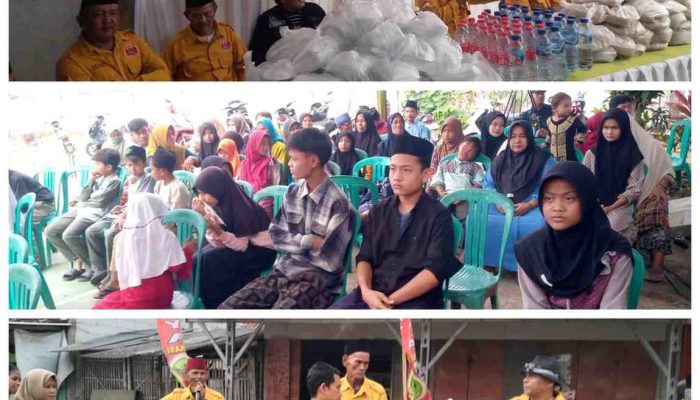 M.Saprol Ketua Umum Luas Jaya Lintas Pok Amai-Amai Berikan Santunan Dan Pembagian Takjil Gratis.