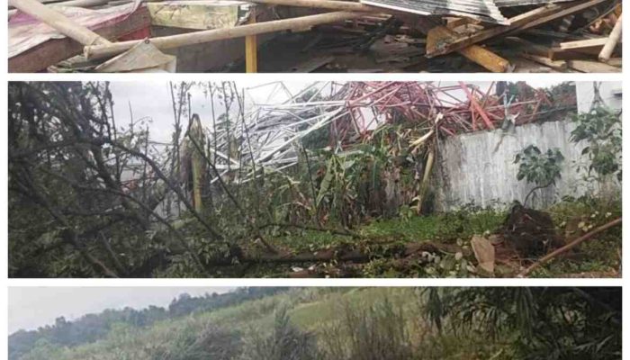 Angin Puting Beliung Terjang Desa Telajung, Puluhan Bangunan Hancur Hingga Terbangkan Mobil Berpenumpang