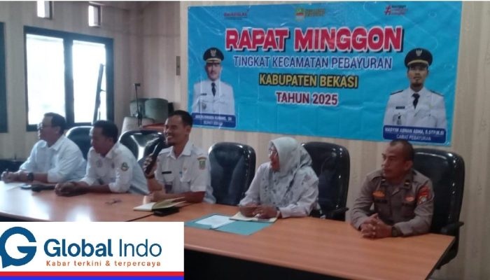 Rapat Minggon Tingkat Kecamatan Pebayuran Sosialisasikan Program P2B