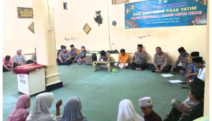 Kapolsek Pebayuran Gelar Buka Puasa Bersama dan Santunan Anak Yatim