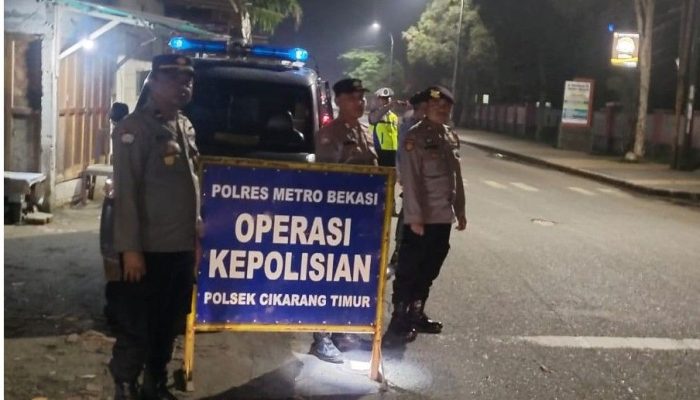 Gencarkan OKJ Dan Guantibmas Jelang Lebaran Polsek Cikarang Timur Terjunkan TIM
