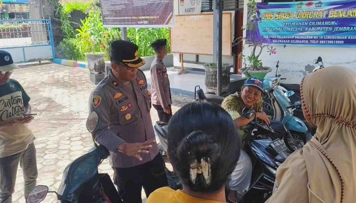 Kapolsek Gilimanuk Sampaikan Pesan Kamtibmas Dalam Program “Jumat Curhat”