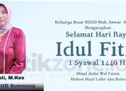 Dirut RSUD H.Moh.Anwar Sumenep Mengucapkan Selamat Hari Raya Idul Fitri 1446 H.