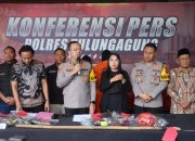 Polres Tulungagung Tetapkan 7 Tersangka Kasus Balon Udara Berpetasan 105 buah.
