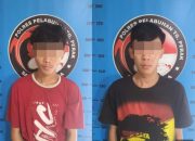 Polres Pelabuhan Tanjung Perak Amankan Dua Pengedar Sabu Di Jalan Kedung Mangu Surabaya.