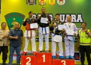 Anggota Polres Kediri Kota Raih Prestasi di Kejuaraan Karate Piala Danbrigif 16 Wira Yuda 2025