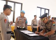 Sertijab Pejabat Polresta Banyuwangi Dipimpin Kapolresta Rama Samtam Putra