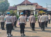 Polsek Cikarang Timur Menggelar Apel Pagi dan Halal Bihalal Usai Libur Lebaran.