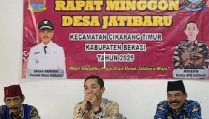 Program Gubernur Dan Bupati Bekasi Jadi Agenda Bahasan Dalam Rapat Minggon Desa Jatibaru