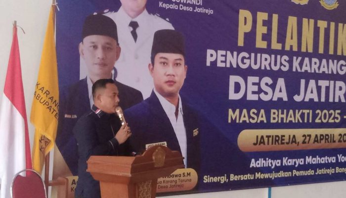 Sekcam Cikarang Timur Apresiasi Pelantikan Ketua Karang Taruna Jatireja, Tegas Ajak Bersinergi