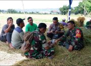 Tak Mengenal Tempat, TNI Komsos Dengan Petani Wujud Kemanunggalan TNI dan Rakyat