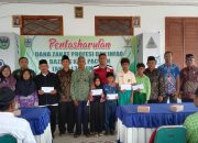 Danramil 0801/10 Punung Hadiri Pentasharufan Dana BAZNAS Pacitan