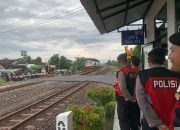 Antisipasi Kecelakaan, Polres Madiun Kota Sisir Titik Rawan Perlintasan Rel