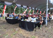 Sinergi Dukung Ketahanan Pangan, Kapolres Magetan Hadiri Panen Raya di Parang