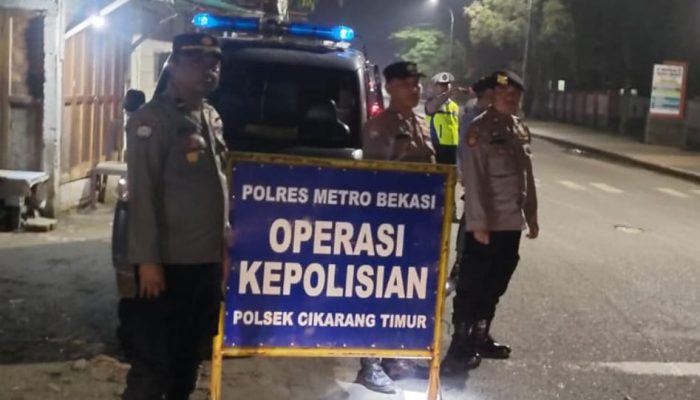 Tekan Aksi Kriminalitas Dan Guantibmas Malam Hari, Polsek Cikarang Timur Terus Gencarkan OKJ.