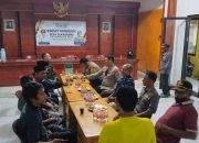 Ngopi Kamtibmas Polsek Sukatani Kolaborasi Polri ,TNI Serta Pemerintahan Desa Jelang idul Adha
