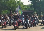 Polsek Cikarang Timur Lakukan Pengamanan Unras Aliansi Ormas Bekasi Menuju Pemda Bekasi.