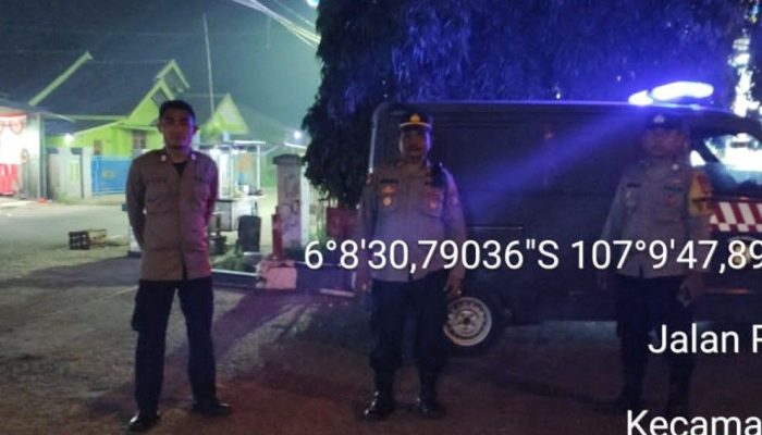 Polsek Sukatani Tak Henti Gelar Patroli Malam Cegah Kejahatan Jalanan dan Tawuran 
