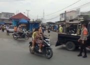 Gatur Lalin di Titik Rawan Kemacetan Pagi, Polsek Sukatani Terjunkan Petugas