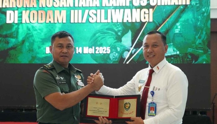 Kodam III/Slw Menerima Kunjungan Studi SMA Taruna Nusantara Cimahi