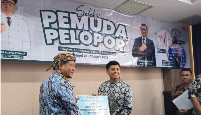 Izaz Alhady Raih Juara 1 Pemuda Pelopor Bidang Pengelolaan SDA Lingkungan & Pariwisata Kabupaten Bekasi2025