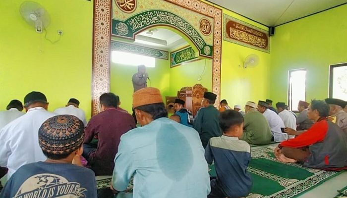 Efektifkan OPS Brantas Jaya.2025, Kapolsek Cikarang Timur Sambangi Mesjid Al – Ikhlas Kp.Kalenderwak