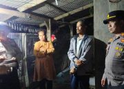 Di Duga Tersambar Petir Rumah Warga Kebakaran, Polsek Cikarang Timur Cepat Cek TKP