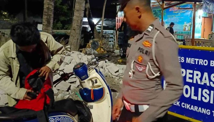 Tekan Angka Kriminalitas Polsek Cikarang Timur Gelar Operasi Kejahatan Jalanan (OKJ)