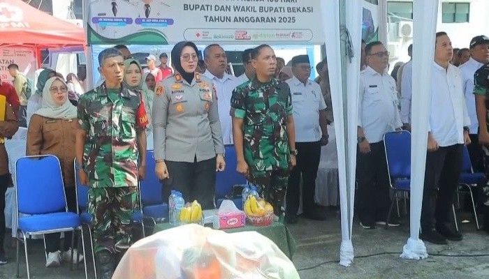 Kapolsek Kedungwaringin Apresiasi Giat Khitanan Massal & Penyerahan Hibah Alsintan Dari Distan Kab. Bekasi