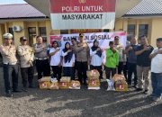 Polsek Tanah Jawa Gelar Bansos Sambut HUT Bhayangkara ke-79, Polri Untuk Masyarakat