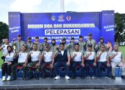 Kasdim Hadiri Pelepasan Kontingen Pacitan Porprov Jatim Ke IX tahun 2025