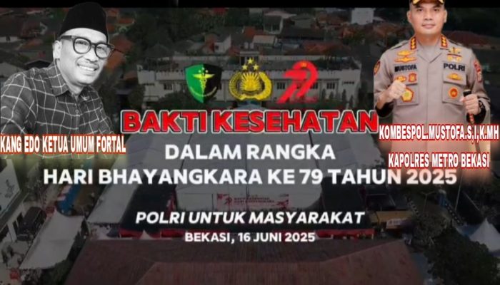 FORTAL Apresiasi Kinerja Cemerlang Kapolres Kapolri Tinjau Layanan Bakti Kesehatan Di Polres Metro Bekasi.