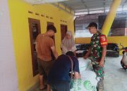 Tak Kenal Hari Libur, Babinsa Koramil 0801/03 Arjosari Kawal Serapan Gabah Petani