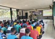 Personel Kodim 0801/Pacitan Beri Materi WasBang Dan PBB Pada Siswa MPLS SMK N 3 Pacitan