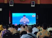 Dandim Dan Unsur Forkopimda Pacitan Ikuti Launching Koperasi Merah Putih Secara Virtual Dengan Presiden RI
