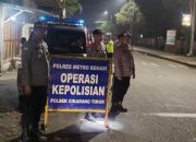 Persempit Ruang Gerak Pelaku Kejahatan Polsek Cikarang Timur Gelar Apel Pengecekan Kesiapan Oprasi Kajahatan Jalanan.
