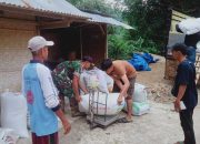 Tak Kenal Hari Libur, Babinsa Koramil 0801/03 Arjosari Kawal Serapan Gabah Petani