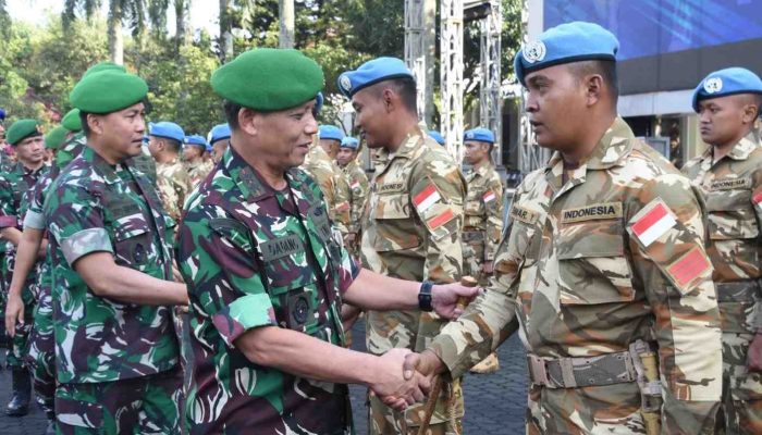 Pangdam III/Slw Sambut Satgas Kizi TNI Konga XX-U/Monusco Kongo Yonzipur 3/YW