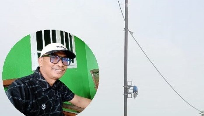 Di Duga Belum Miliki Izin Resmi Pemasangan Tiang Internet (Wifi) Milik PT.Tamaro Tabrak Aturan.