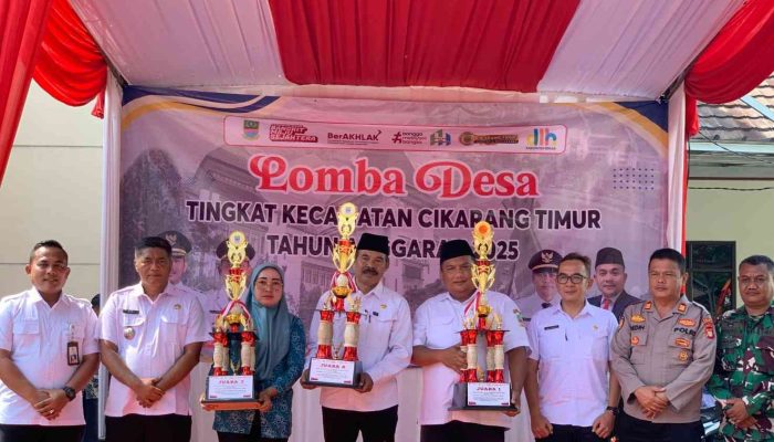 Camat Cikarang Timur Umumkan Pemenang Lomba Desa Tingkat Kecamatan, Desa Cipayung Raih Juara Satu 