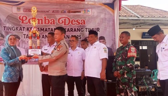 Polsek Cikarang Timur Berikan Apresiasi Atas Penyelenggaraan Lomba Desa Tingkat Kecamatan 2025