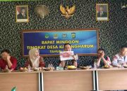 Kades Karang Harum Bahas Persiapan HUT RI Ke-80 Dan Hari Jadi Kabupaten Bekasi Ke-78 Dalam Rapat Minggon