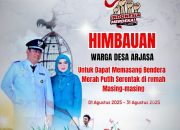 Kepala Desa Arjasa Ajak Warga Semarakkan HUT RI ke-80: Merah Putih Berkibar, Lingkungan Tetap Bersih