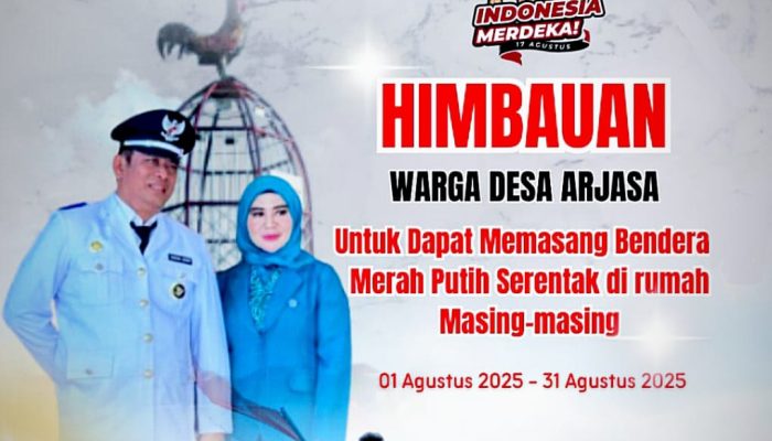 Kepala Desa Arjasa Ajak Warga Semarakkan HUT RI ke-80: Merah Putih Berkibar, Lingkungan Tetap Bersih