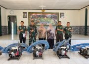 Tinjau Lokasi Alsistan Jenis Portable Water Pump Dari Kementan Di Wilayah Kodim Pacitan